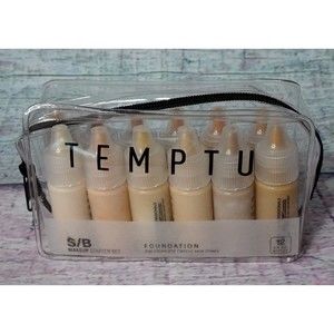 TEMPTU S/B Foundation 12 Piece Starter Set ¼ oz Bottles Water-Resistant Blend